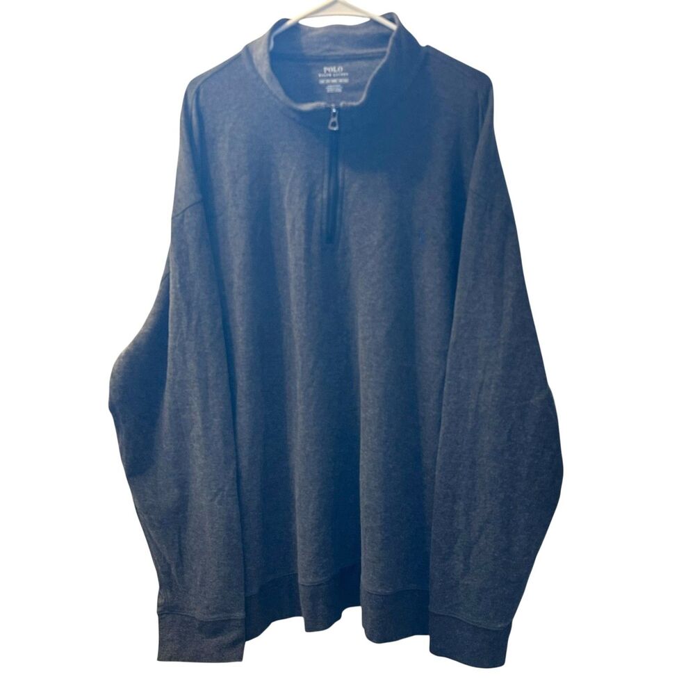 Polo Ralph Lauren 1/4 Zip Pullover Sweater Men's Size 3XB Gray Normcore Urban